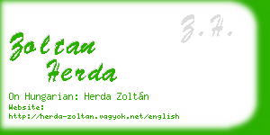 zoltan herda business card